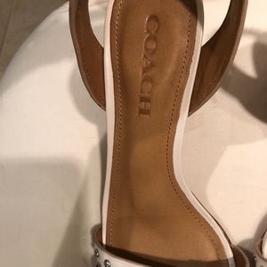Coach sandals , genuine leather